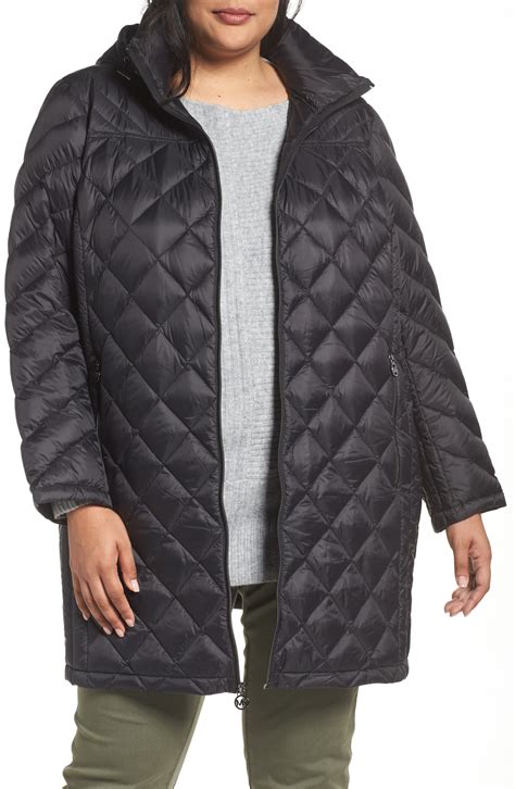 michael kors packable down jacket xl|Michael Kors shiny puffer jacket.